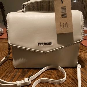 NWT Steve Madden White Bharlin Crossbody